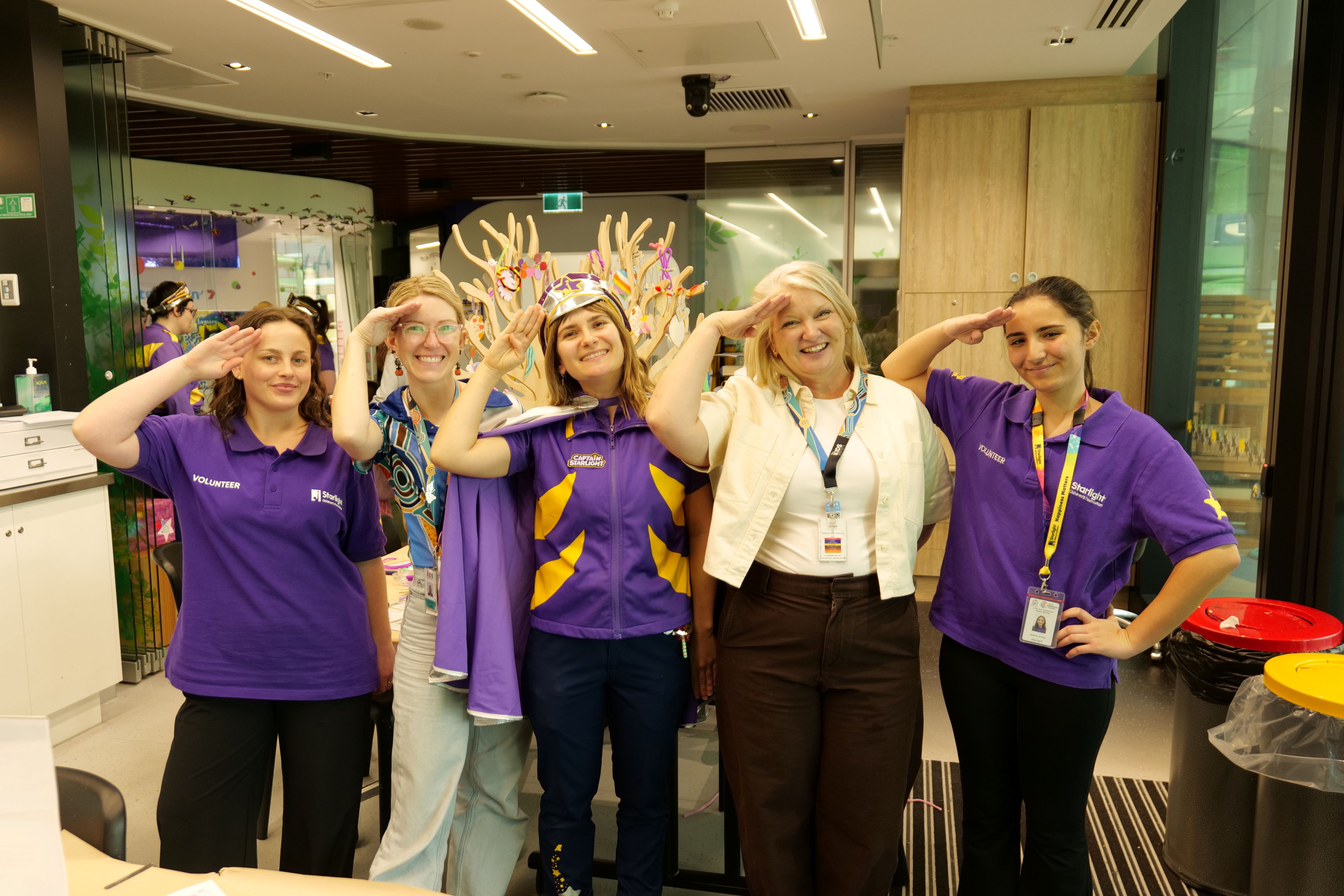 Embrace researchers alongside Starlight Foundation staff