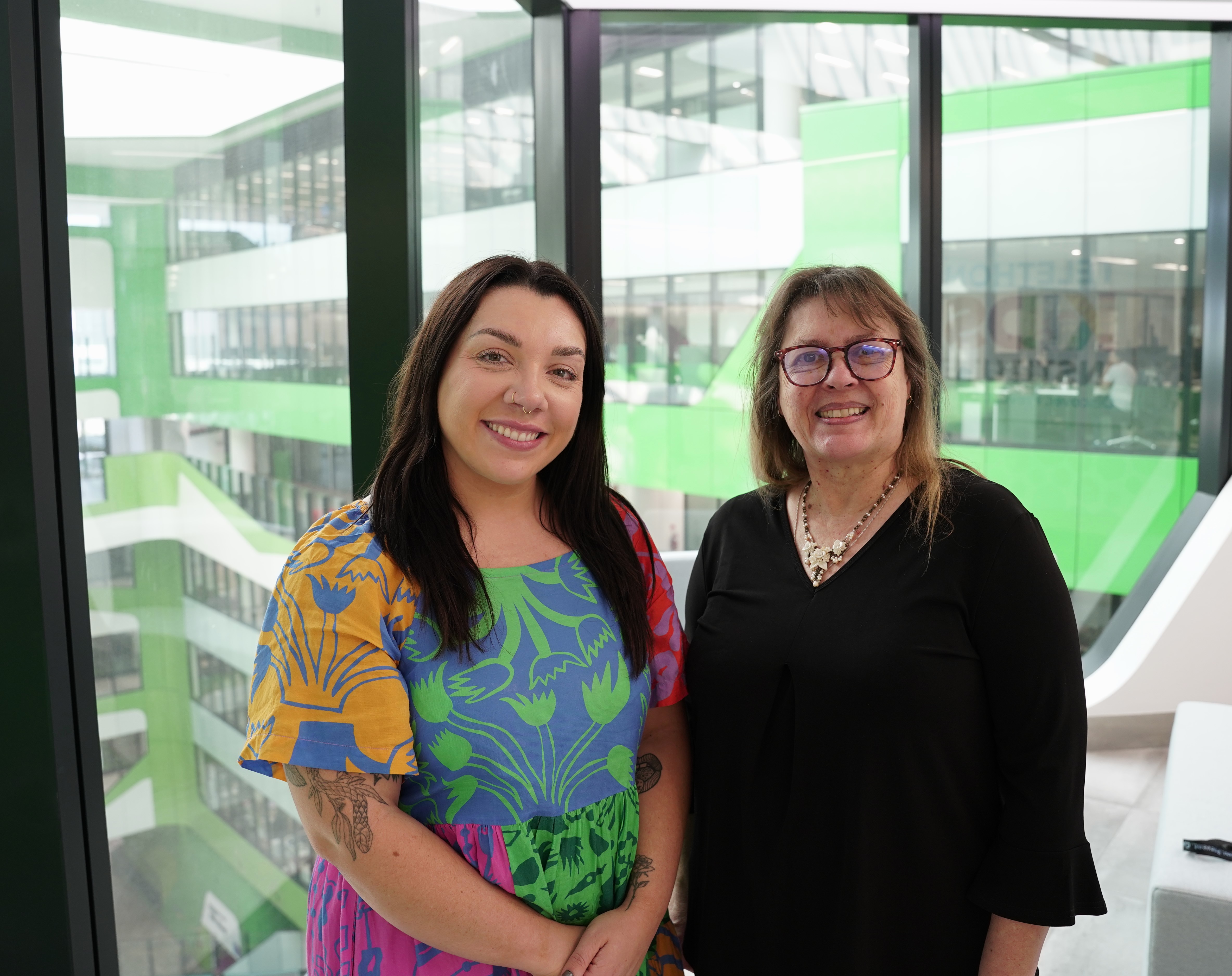 Dr Alix Woolard and Professor Helen Milroy at PCH in 2023.