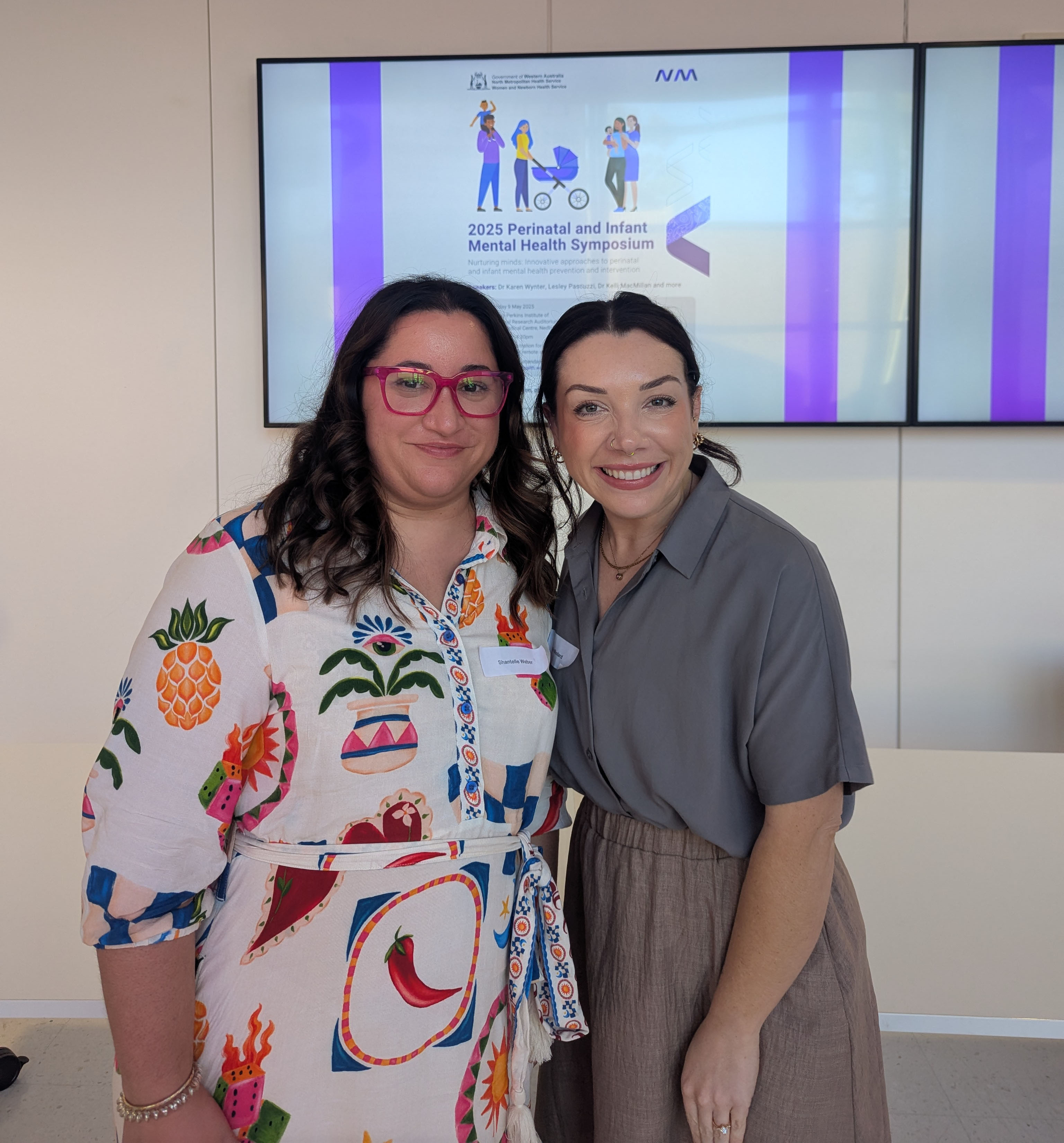 Embrace Senior Researcher Dr Alix Woolard and Shantelle Weber