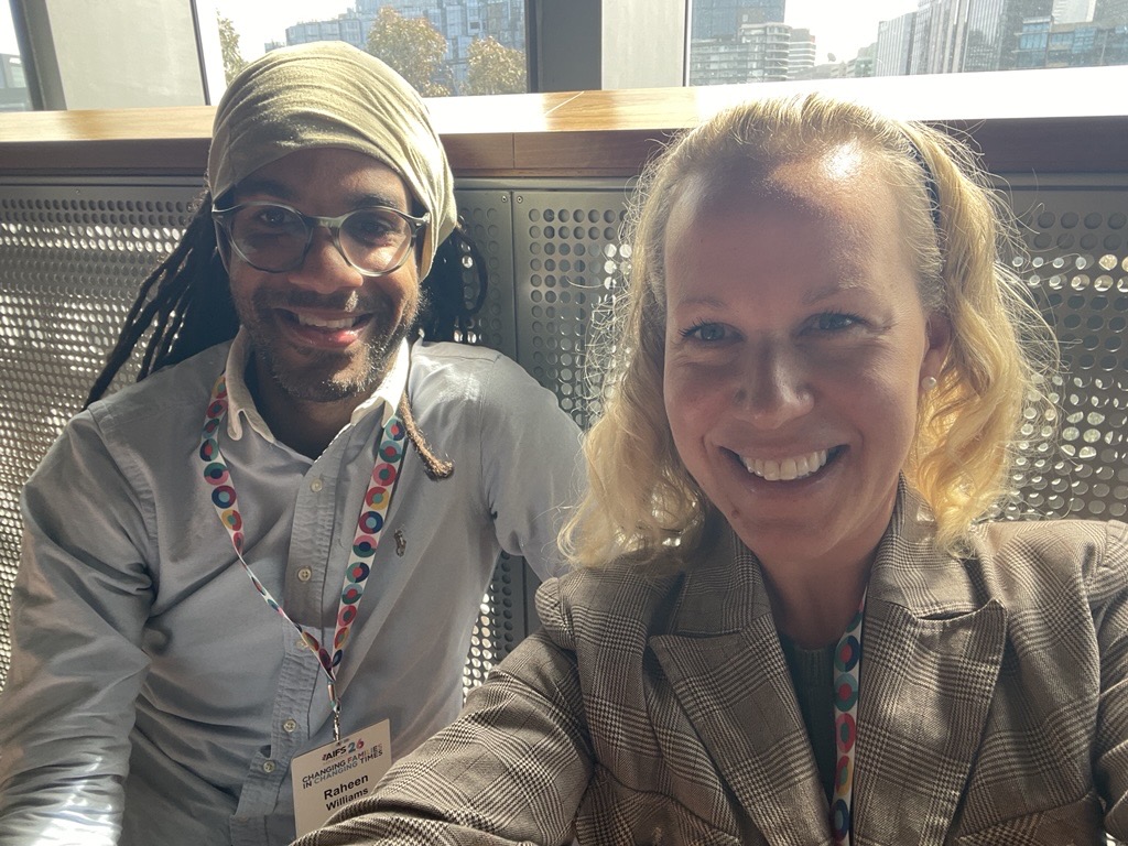 A photo of Raheen Williams and Dr Celeste Duff